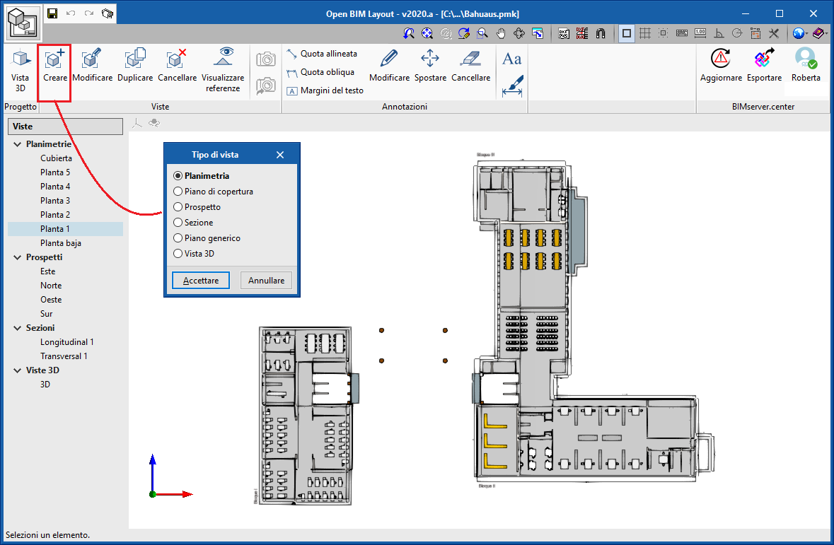 Open BIM Layout. Funzionamento